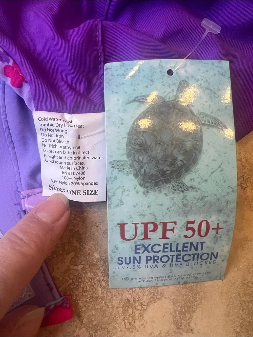 Kids UPF 50+ Sun Hat - Purple